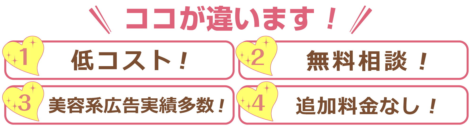 サロンチラシワークの特徴