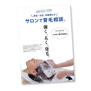 美容院の育毛相談ポスター